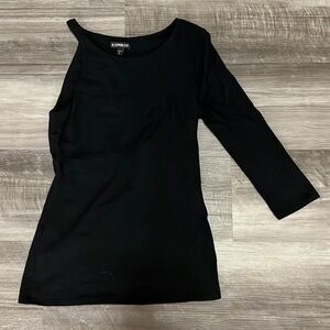 •Express• One Shoulder 3/4 Sleeve Top